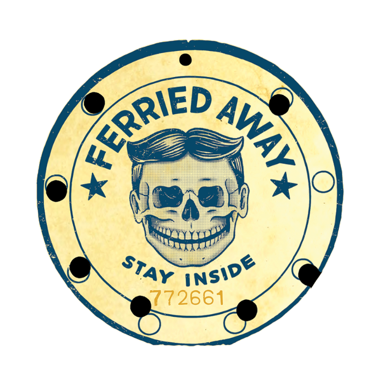 Ferried Away Sticker